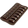 silikomart | SCG09 Stampo in Silicone per Cioccolatini JACK, Antiaderente, 14 Cioccolatini, Confezione da 1 Stampo per Dolci, Easy Choc, 37 x 20 mm, h 20 mm, Made in Italy
