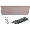 Prosperplast Properplast Pentola sospesa - Include ganci di supporto Ratolla P, dimensioni (mm) 590x154x142, colore MOCCA