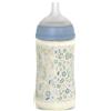 Suavinex, Biberon Wonder, 270 ml, Flusso M, 3+ mesi, Fiori Blu