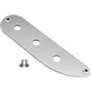 Musiclily Pro 3 Fori Bass Piastra Controlli in Acciaio Control Plate per Basso Elettrico tipo P-Bass/Tele Bass Vintage, Cromato