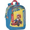Franco Cosimo Panini MARIO KART - Mini Zaino Ufficiale Mario Kart, con Vano Principale, Tasca Frontale, Spallacci, Retro e Fondo Imbottiti, Pratiche Chisure a Zip, 23 x 30H x 10 cm