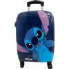 Disney Valigia Stitch Cabina - 4 Ruote Rotanti e Multidirezionali - Ruote doppie personalizzate - Valigia rigida molto resistente con manico estensibile - 50 x 33 x 20 cm, multicolore, 50 x 33 x 20