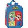 Franco Cosimo Panini SUPER MARIO - Zainetto Bambino e Bambina Ufficiale Super Mario, Ideale per Asilo e Tempo Libero, con Spallacci Imbottiti, Retro e Fondo Termoformati, con Pratiche Chiusure a Zip, 23 x 30H x 10 cm