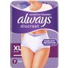 Always Discreet Mutandine sempre discrete per incontinenza, perdite urinarie, taglia XL, 6 - Set di 7 mutandine