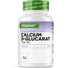 vit4ever Calcium-D-Glucarato 1500 mg - 180 Capsule | Alto Dosaggio - Sale di Calcio dell'Acido D-Glucarico - 222 mg di Calcio (28% VNR) - Vegan - Senza additivi inutili