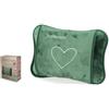 Casa Italia Scaldacuore Borsa Acqua Calda Elettrica Luxury Verde