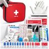 HONYAO® Kit Pronto Soccorso, 125 Pezzi Mini Primo Soccorso, Portatile First Aid Kit, Compatto Kit di Pronto Soccorso per Casa Auto Viaggio Campeggio All'Aperto Trekking Roulotte Sport,e Moto