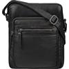 STILORD Ringo borsa a tracolla in pelle da uomo borsa a tracolla vintage crossbody borsa retrò con molti scomparti borsa in pelle da uomo Colore:nero