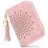 APHISON Porta carte di credito per donne custodia per carte di credito blocco RFID da donna carino cartone animato artistico portamonete piccolo portafoglio per ragazze/bambini 10 slot per carte