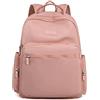 NICOLE & DORIS Zaino Leggero da Donna Zaino Nylon Impermeabile Zainetto da Viaggio Borse Zaino Multitasche Zaino Scolastico di Grande Capacità Rosa