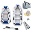 Home Deluxe - Gommone Pike Large con motore - Materiale: PVC resistente - Dimensioni: LxL circa 330 x 136 cm - per un massimo di 5 persone I Gommone, motoscafo, barca a remi