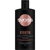 SYOSS Keratin Shampoo, 440 ml, Shampoo, Professionale, Donna, Capelli lisci, Tutti i colori