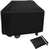 Copertura Per Barbecue RICHIE 147x61x117 Cm – Tessuto 420D Impermeabile, Antivento E Antiraggio UV, Con Velcro, Colore Nero