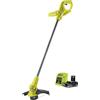 RYOBI Tagliaerba a batteria 18 V ONE+ RY18LT23A-120P, larghezza di taglio 23 cm con lama in plastica, incl. 1 batteria al litio da 18 V 2,0 Ah e caricatore