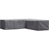 Perel Copertura a forma di L per set da giardino 250 x 250 x 70 cm, impermeabile e resistente ai raggi UV, telo protettivo per grandi lounge angolari da esterno