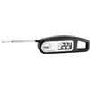 TFA Dostmann, termometro Digitale a Inserimento, Thermo Jack, 30.1047.01, Ideale per Il Controllo della Temperatura (Carne, arrosti, Alimenti per Bambini), Versatile, Lavabile, Nero