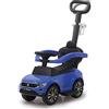 Jamara 460462 - Push-Car VW T-Roc 3in1 blu - Antiribaltamento, Schienale, Protezione laterale, Poggiapiedi, Maniglia con funzione sterzo, Suoni, Clacson, Portabevande