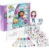 CRAYOLA - Activity Set 40+ pezzi, con Pagine da colorare, Pennarelli Senza Macchia, Adesivi, Personaggi pop-up, Gabby's Dollhouse, Attività Creativa per Bambini, età 3 anni, 75-7170