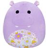 Squishmallows SQCR05494 - Hanna l'ippopotamo viola con pancia floreale, 50,8 cm, multicolore