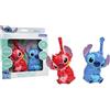 Lexibook, Disney Stitch, walkie-Talkie 3D di Stitch e Leroy, Portata di 500m, 2 canali di Comunicazione, Clip da Cintura, Blu/Rosso, TW18D