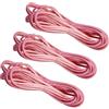 PATIKIL Cordoncino in Finta Pelle Scamosciata, 3 Rotoli 3mm x 5m Strisce Piatte in Pelle Sintetica per Artigianato Creazione Gioielli Collane Bracciali, Rosa(Totale 15 Metri)