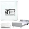 AQASKIN - Lenzuola [10 pz] Monouso in TNT 90 x 210 cm, SCONTI QUANTITÀ, Lenzuolo imbustato Singolarmente, Lenzuola Usa e Getta Igieniche, Colore Bianco.