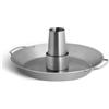 BURNHARD® Supporto per Pollo in Acciaio Inox, Contenitore Aromi Rimovibile, Lavabile in Lavastoviglie, Manici Grandi, Ideale per Beer Can Chicken, con Vassoio - Beer Can Chicken 2.0