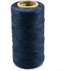 YIPUETERNITY Filo cerato, 150 D, spessore 1 mm, 260 m, filo cerato per cuoio per progetti fai da te, rilegatura, riparazione di scarpe, tessuti pesanti, borse (blu scuro)