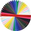 DOITEM [Pack 24] Cerniere [24 Colori ] Nylon [60 cm] Chiusure Lampo per Cucito e Artigianato per Stoffa Vestiti Borse per Cucire a Macchina Tessuto di Cotone con Chiusura in Metallo