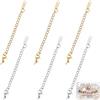 Beebeecraft 40Pcs 2 Colori Catene di Prolunga Catena in Acciaio Inossidabile con Catenacci A Moschettone Linguette con Parola K14 Charms per La Creazione di Gioielli da Donna