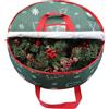 TaoQ C 75 cm Borsa di Immagazzinaggio della Corona di Natale, Contenitore di Immagazzinaggio della Ghirlanda Borsa di Immagazzinaggio della Ghirlanda di Natale per la Decorazione di Ghirlanda, Verde