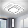 Osairous 32 W Lampada da soffitto a LED moderna, 3840 lm, 3000-6500 K, dimmerabile, design squadrato ed essenziale, adatta per cucine, corridoi, soggiorni e camere da letto. (Quadratisch 32W Dimmbar)