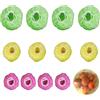 Rainway 120 pezzi di copertura per alimenti, pellicola trasparente con elastico, copertura riutilizzabile per ciotole, sacchetti elastici salvafreschezza colorati per verdure