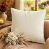 B O S A L O N I HOME Federa Cuscino Impermeabile 45x45 cm - Antiacqua e Antimacchia - Tessuto Outdoor - (Crema)