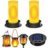 Nzkeuf Lampada Solare di Ricambio, 2 pezzi Lampadine Solari di Ricambio, Adatto per lanterne da giardino da 8,5 cm, lampade solari impermeabili, pannelli solari per uso esterno in giardino e patio