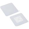 Cosswe Tappetino di scarico per pavimento, in silicone, 2 pezzi, universale, per vasca da bagno, doccia, in gel di silicone, per lavandino, cucina, bagno, biancheria