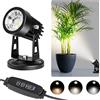 Generic Luci spot a LED per interni - Faretto dimmerabile, faretto da pavimento da 3 W, luci per interni accento per piante, 3 modalità di illuminazione a colori e funzione timer di accensione e spegnimento