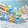 HHMTAKA Ghirlanda luminosa a batteria, con conchiglie marine, cavalluccio marino e stella, 3 m, 30 LED, luci decorative per interni ed esterni, decorazione natalizia