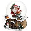 Dekohelden24 Palla di neve con Babbo Natale, dimensioni (L x P x A): 7 x 7 x 9 cm, diametro sfera 6,5 cm.