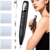 Senprity Sicura e Penna al Plasma, Rimuove Voglie Verruche Skin Tag Remover con 19 Livelli Regolabili e Luce LED, Strumento Dermatologico Ricaricabile Portatile per Nei, Verruche, Lentiggini, Macchie Scure