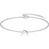 ChicSilver Bracciale Donna Argento 925, Braccialetto con Luna Bracciali Argento da Ragazza Donna, Confezione Regalo