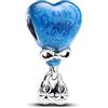 PANDORA Ciondolo Moments a forma di palloncino con scritta Baby Boy in argento Sterling con smalto nero che cambia colore dal viola all'azzurro e nero