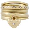 Fossil Sadie JF048347106 - Anello da donna in acciaio INOX dorato