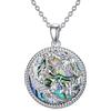 ROMANTICWORK Collana con animali in argento Sterling con ciondolo a forma di delfino a coniglio, pinguino, gatto, regalo per donne e ragazze, one-size, Argento sterling, Senza Gemme