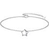ChicSilver Bracciale Donna Argento 925, Braccialetto con Stella Bracciali Argento da Ragazza Donna, Confezione Regalo
