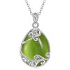 YAFEINI Collana in argento Sterling 925, con pietra di luna, in filigrana, per donne e ragazze, Argento sterling