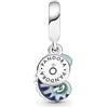 PANDORA Pendente Moments a forma di camaleonte in argento Sterling con smalto che cambia colore da verde acqua chiaro a verde acqua scuro, da viola a rosa
