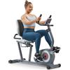 Sunny Health & Fitness Essentials Series Cyclette Orizzontale Magnetica Smart con App SunnyFit Esclusiva e Bluetooth Avanzato - SF-RB422003