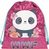 Franco Cosimo Panini WWF - Sacca Coulisse Ufficiale WWF, Compatta e Versatile, Ideale per Palestra, Scuola, Viaggi, Portamerenda, Idea Regalo Bambini e Ragazzi, 35x42x2 cm, Magenta