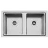 Foster PRONTA CONSEGNA - SPEDIZIONE IMMEDIATA Foster 2283 050 Lavello da Incasso 2 Vasche 873 x 513 mm Semifilo Serie KE semifilotop Acciaio Inox 2283050